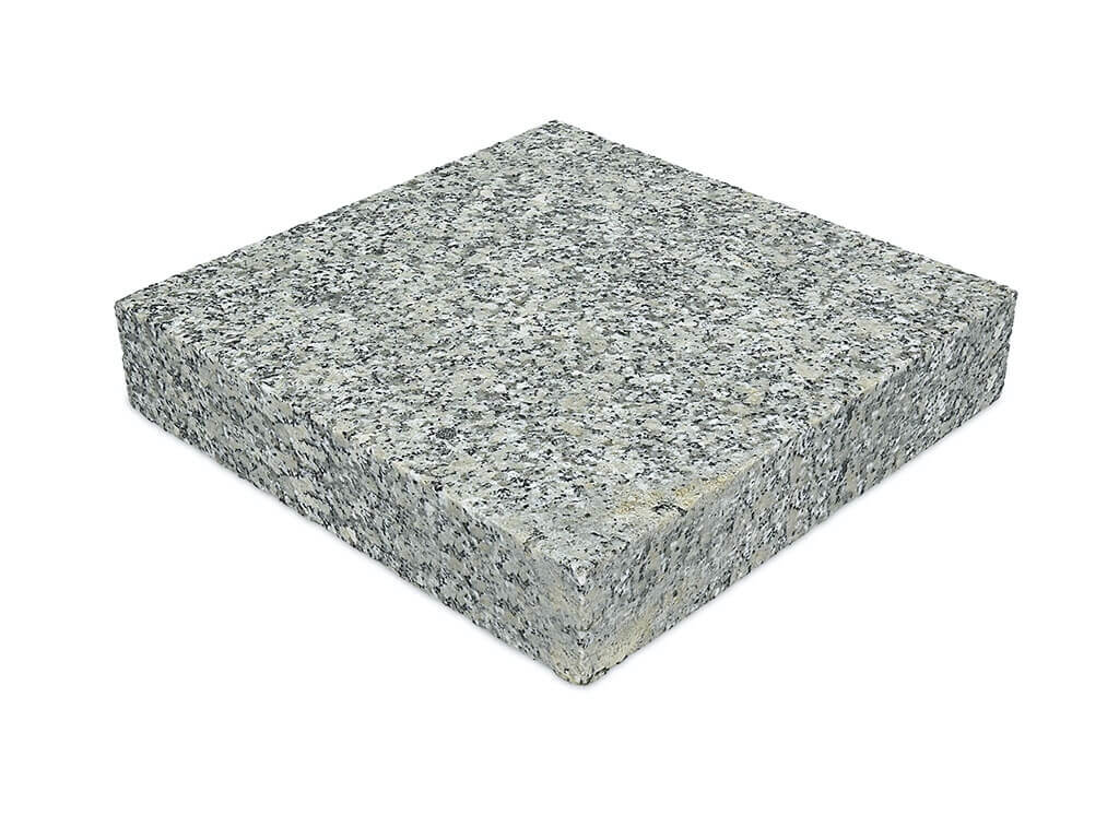 Płyta granitowa chodnikowa płomieniowana jasnoszara STRZEGOM (30x30x5)