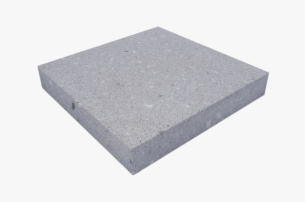 Płyta granitowa chodnikowa płomieniowana jasnoszara (50x50x8) Pedra
