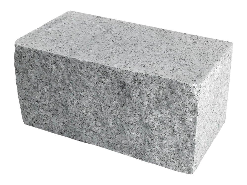 Kamień murowy granitowy cięto-łupany jasnoszary STRZEGOM (40x40x60-120)